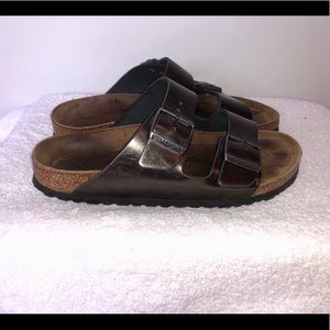 Birkenstock Arizona Soft Footbed Metallic Sandal